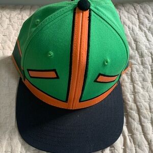 Hunter Green and Orange Character Hat